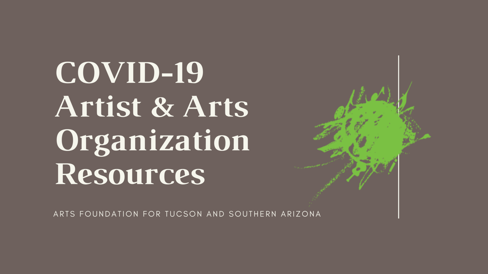 COVID-19 Resource List for Artists and Arts Organizations