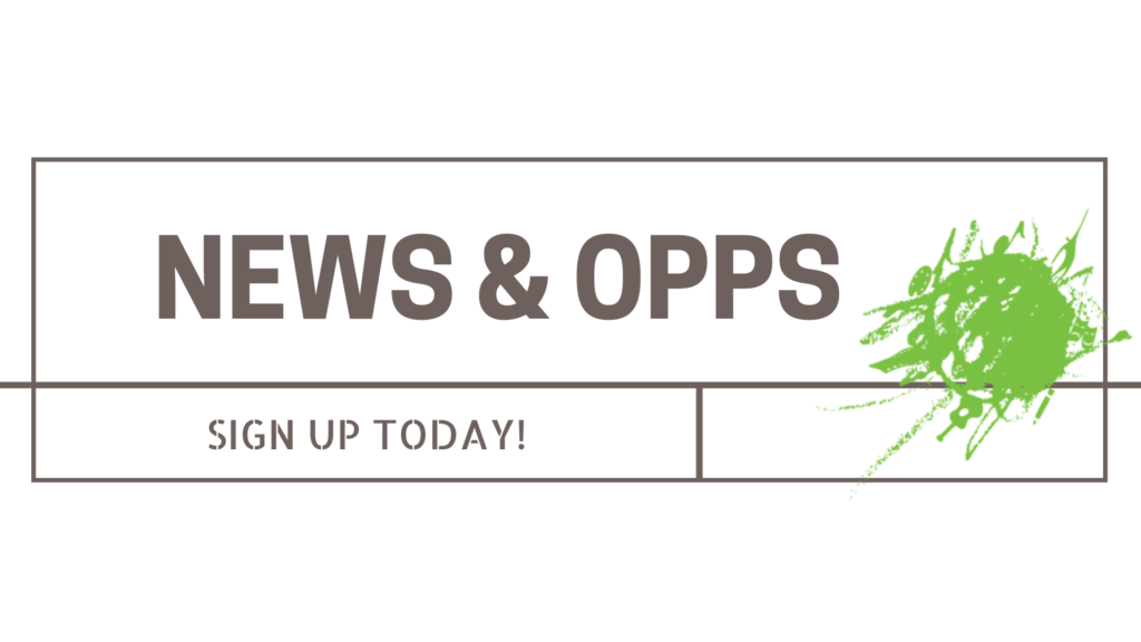 Get News & Opps delivered to your inbox!