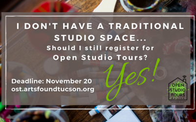 Artist Registration for Open Studio Tours closes on Nov 23!