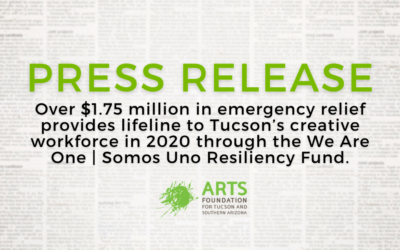 Over $1.75 million in emergency relief provides lifeline to Tucson’s creative workforce.