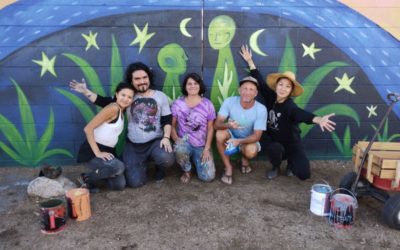 Artists Reunite after 20 years to restore Stone Avenue Mural