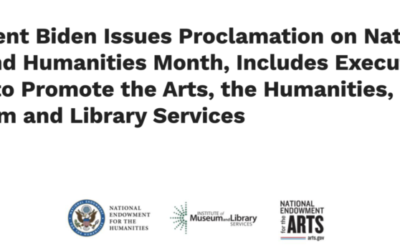 President Biden Issues Proclamation on National Arts and Humanities Month