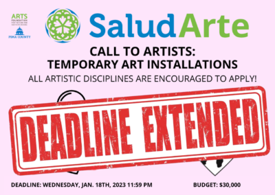SaludArte Grant Program Provides NEW Opportunities for Artists!