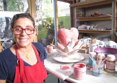 Come Tour the Home Studio/Gallery of Ceramic Artist Lisa Agababian aka FuchsiaDesigns.Com