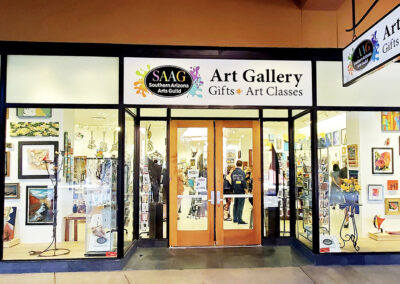 Southern Arizona Arts Guild Gallery (we have 110 local artists in the gallery and 385 members)