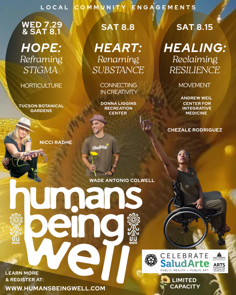 SaludArte Announcement: Humans Being Well community engagements