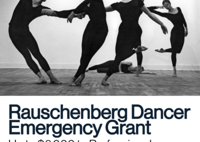 Rauschenberg Dancer Emergency Grants