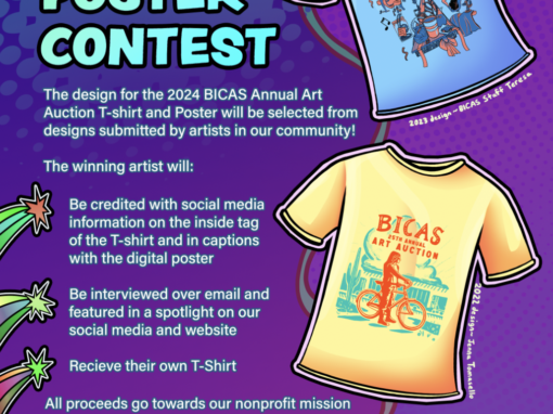 Call to artists: 2024 BICAS Annual Art Auction T-Shirt & Poster Contest